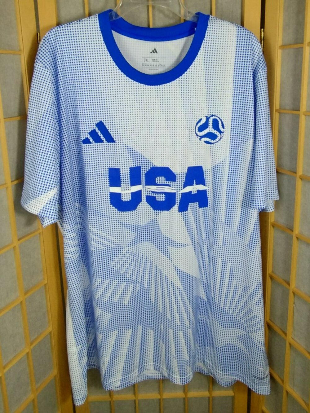 Adidas 2026 FIFA USA World Cup Blue Stars Slim Fit Jersey Size 2XL NWT